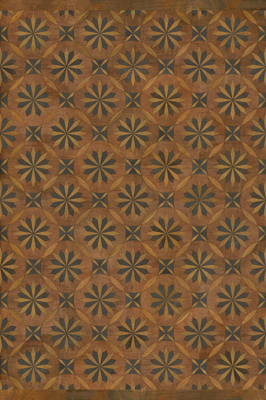 Artisanry - Roycrofter - Time and Chance 20x30 Vintage Vinyl Floorcloth