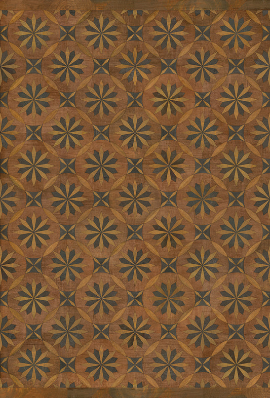 Artisanry - Roycrofter - Time and Chance 38x56 Vintage Vinyl Floorcloth