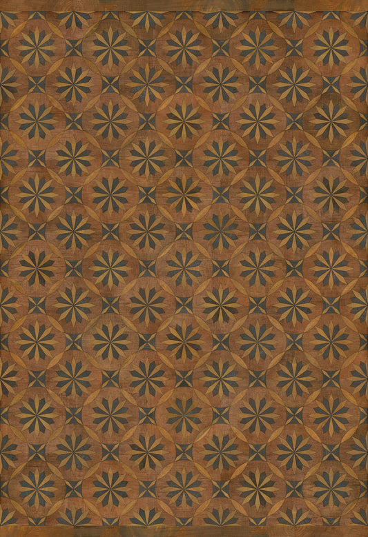 Artisanry - Roycrofter - Time and Chance 52x76 Vintage Vinyl Floorcloth