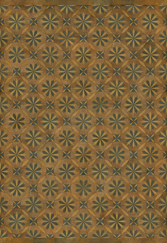 Artisanry - Roycrofter - Time and Chance 70x102 Vintage Vinyl Floorcloth