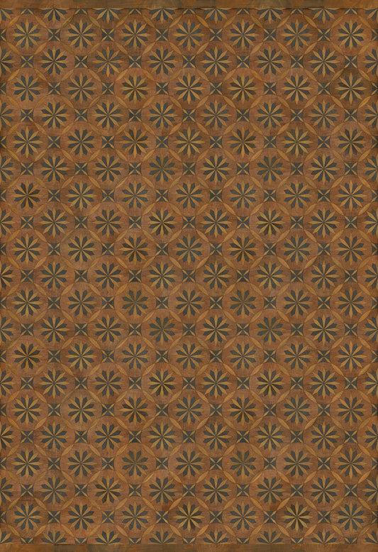 Artisanry - Roycrofter - Time and Chance 96x140 Vintage Vinyl Floorcloth