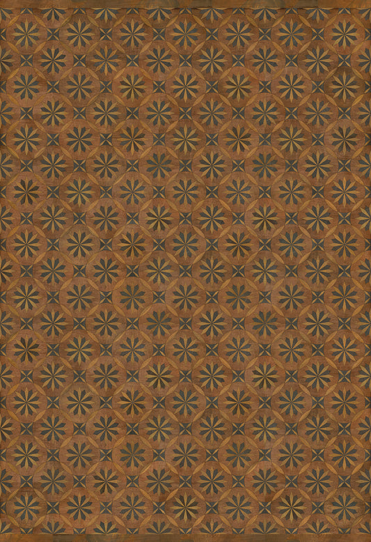 Artisanry - Roycrofter - Time and Chance 120x175 Vintage Vinyl Floorcloth