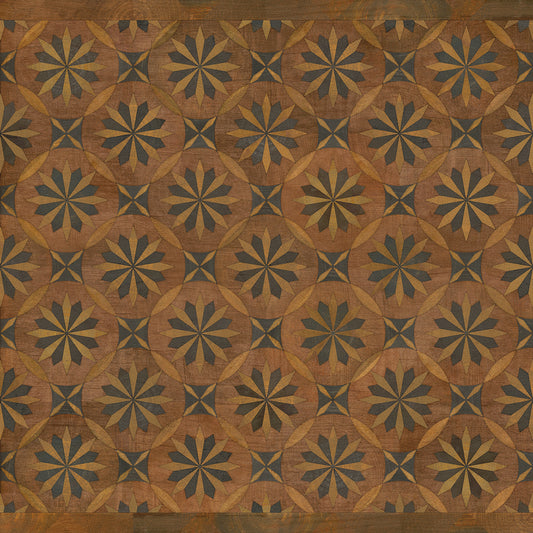 Artisanry - Roycrofter - Time and Chance 36x36 Vintage Vinyl Floorcloth