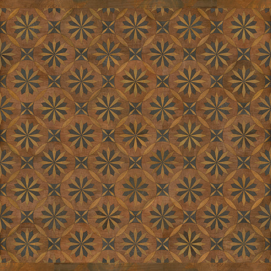 Artisanry - Roycrofter - Time and Chance 72x72 Vintage Vinyl Floorcloth