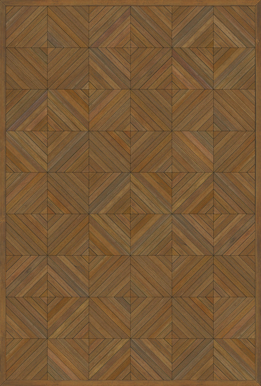 Artisanry - School of Thought - A Matter of Fact 38x56 Vintage Vinyl Floorcloth