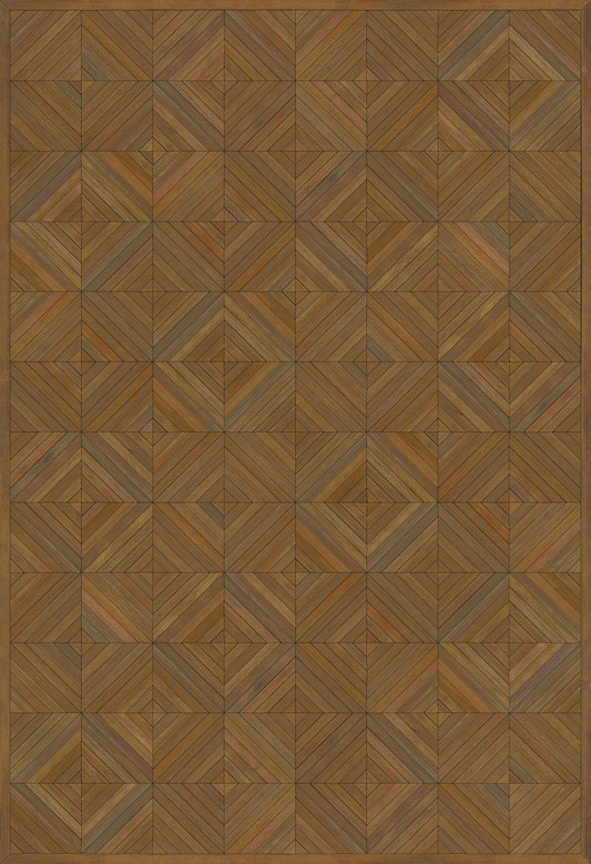 Artisanry - School of Thought - A Matter of Fact 52x76 Vintage Vinyl Floorcloth