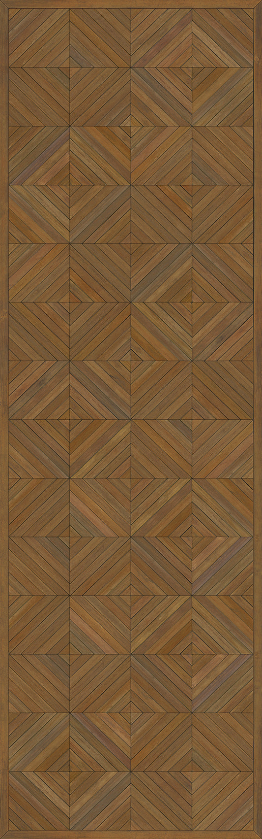 Artisanry - School of Thought - A Matter of Fact 36x115 Vintage Vinyl Floorcloth