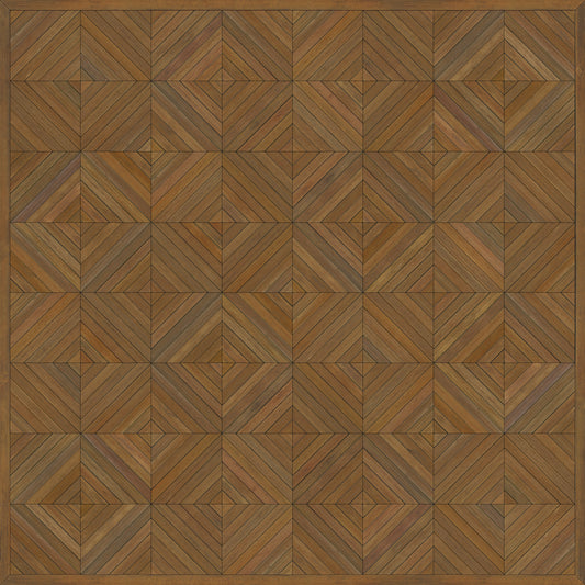 Artisanry - School of Thought - A Matter of Fact 60x60 Vintage Vinyl Floorcloth