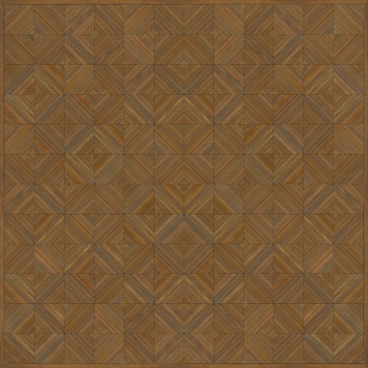 Artisanry - School of Thought - A Matter of Fact 96x96 Vintage Vinyl Floorcloth