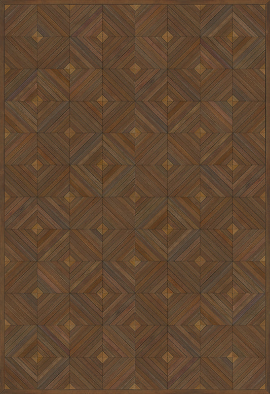 Artisanry - School of Thought - A Proper Study 70x102 Vintage Vinyl Floorcloth