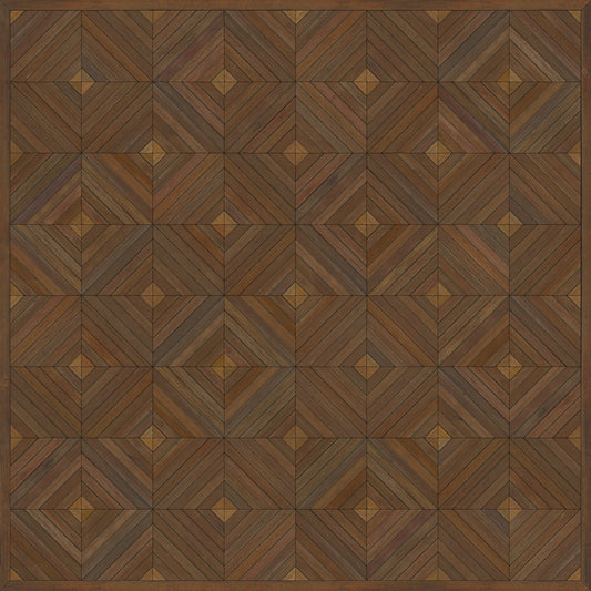 Artisanry - School of Thought - A Proper Study 60x60 Vintage Vinyl Floorcloth