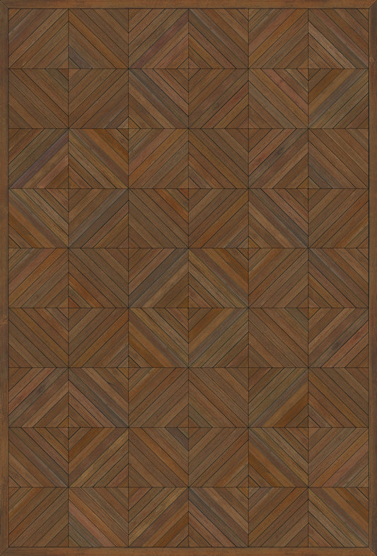 Artisanry - School of Thought - A Quick Study 38x56 Vintage Vinyl Floorcloth
