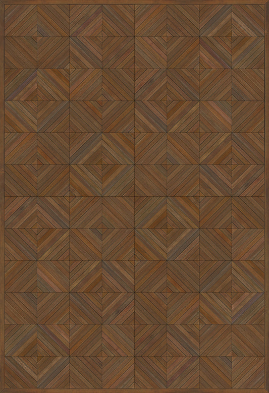 Artisanry - School of Thought - A Quick Study 52x76 Vintage Vinyl Floorcloth
