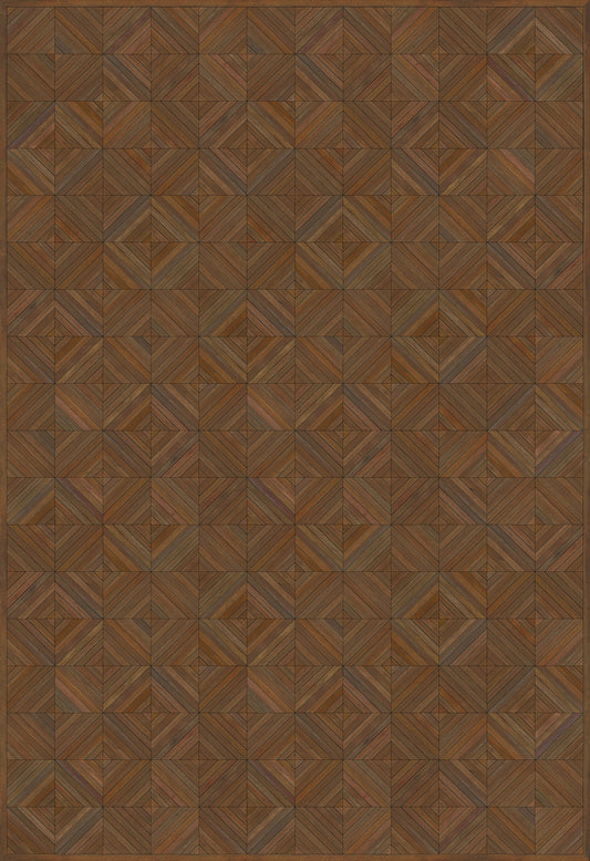 Artisanry - School of Thought - A Quick Study 120x175 Vintage Vinyl Floorcloth