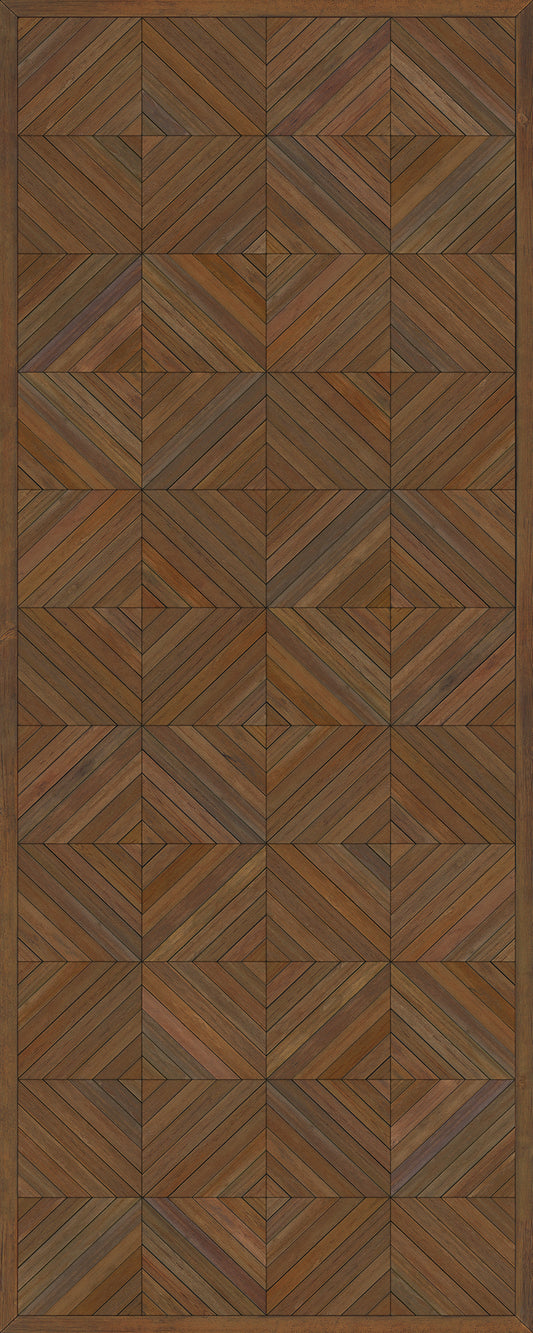 Artisanry - School of Thought - A Quick Study 36x90 Vintage Vinyl Floorcloth