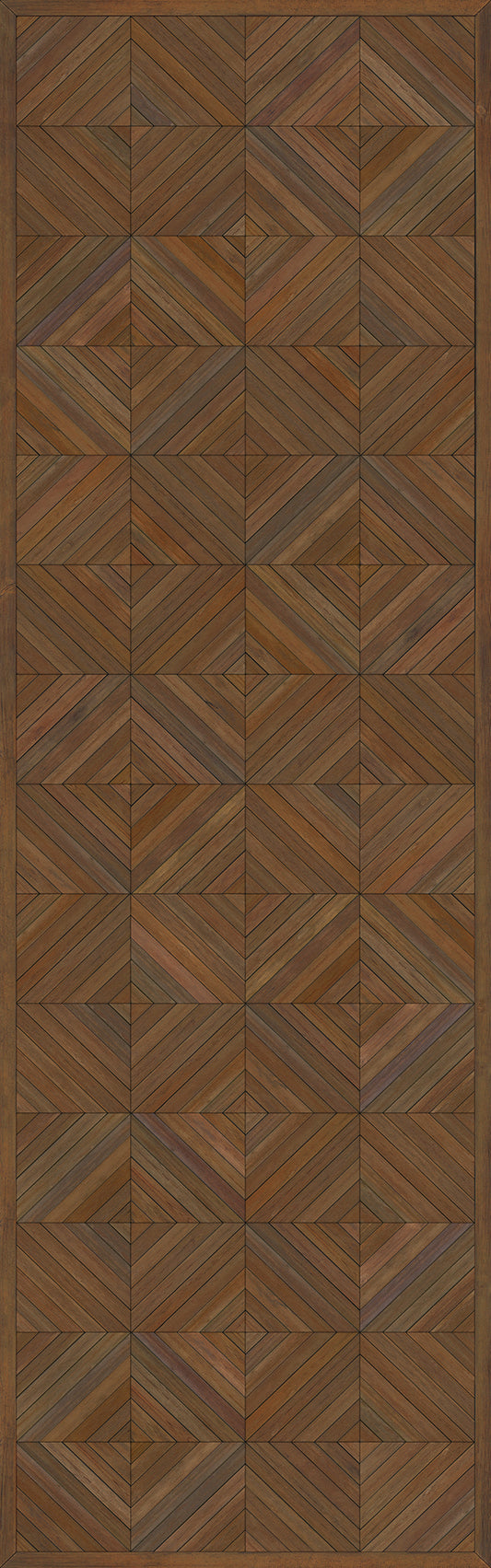 Artisanry - School of Thought - A Quick Study 36x115 Vintage Vinyl Floorcloth