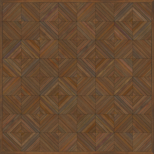 Artisanry - School of Thought - A Quick Study 60x60 Vintage Vinyl Floorcloth