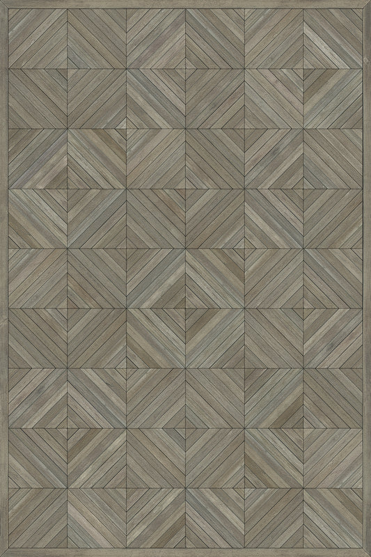 Artisanry - School of Thought - Applying Thought 20x30 Vintage Vinyl Floorcloth