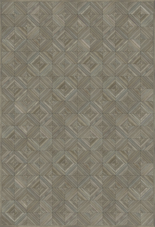 Artisanry - School of Thought - Applying Thought 96x140 Vintage Vinyl Floorcloth