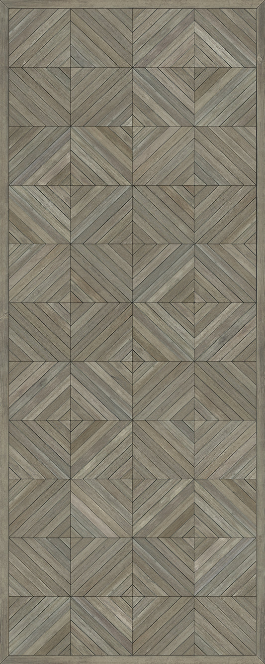 Artisanry - School of Thought - Applying Thought 36x90 Vintage Vinyl Floorcloth