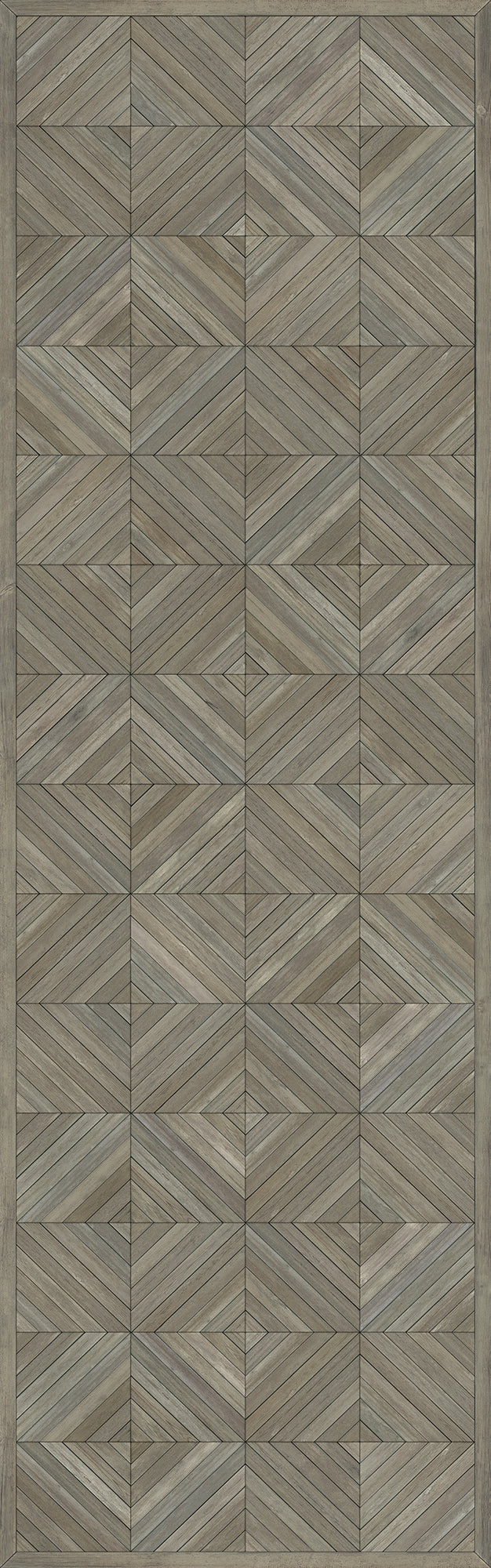 Artisanry - School of Thought - Applying Thought 36x115 Vintage Vinyl Floorcloth