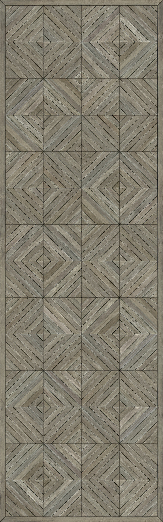 Artisanry - School of Thought - Applying Thought 36x115 Vintage Vinyl Floorcloth