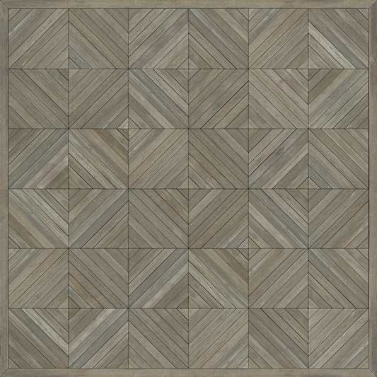 Artisanry - School of Thought - Applying Thought 48x48 Vintage Vinyl Floorcloth