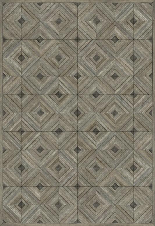 Artisanry - School of Thought - Bright Idea 70x102 Vintage Vinyl Floorcloth
