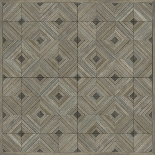 Artisanry - School of Thought - Bright Idea 60x60 Vintage Vinyl Floorcloth
