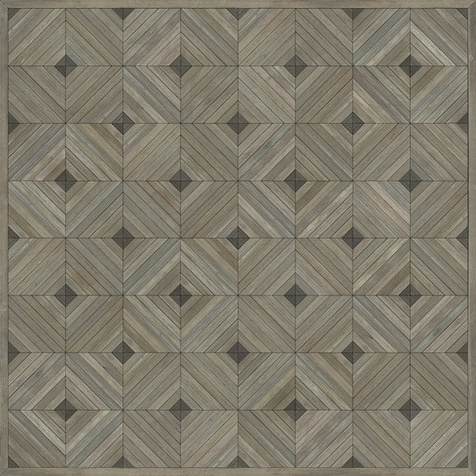 Artisanry - School of Thought - Bright Idea 72x72 Vintage Vinyl Floorcloth