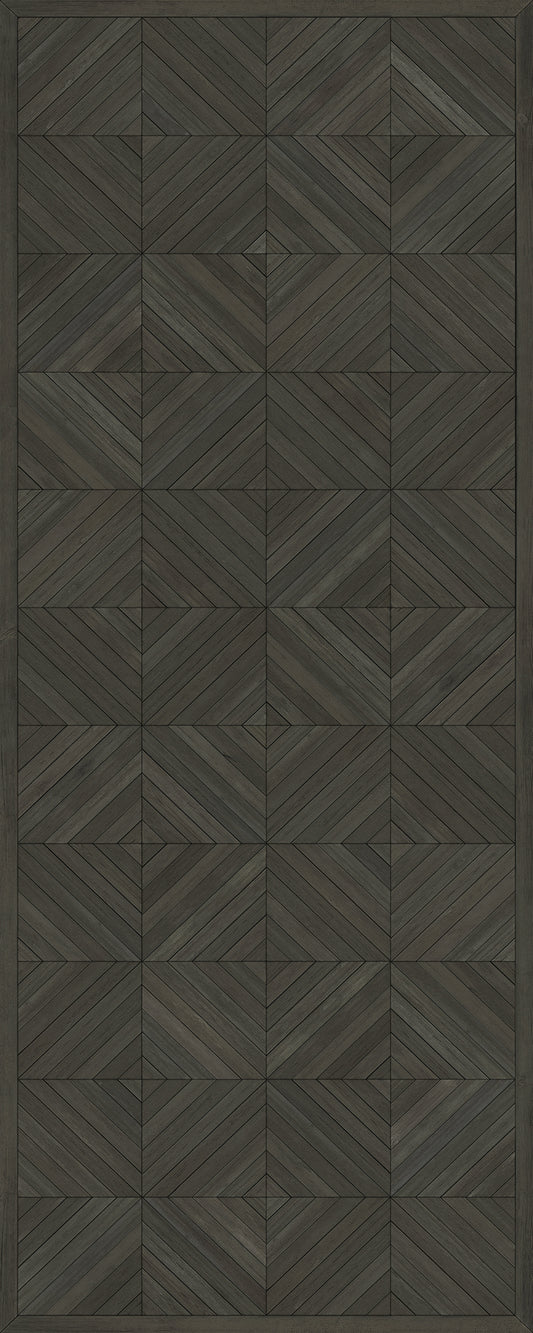 Artisanry - School of Thought - Hold that Thought 36x90 Vintage Vinyl Floorcloth