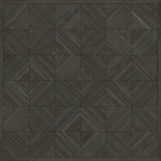 Artisanry - School of Thought - Hold that Thought 48x48 Vintage Vinyl Floorcloth