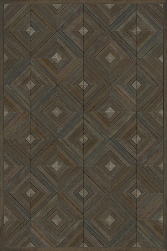 Artisanry - School of Thought - Close your eyes and think 20x30 Vinyl Floorcloth