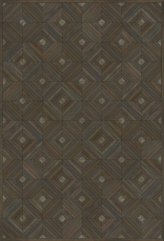 Artisanry - School of Thought - Close your eyes and think 52x76 Vinyl Floorcloth