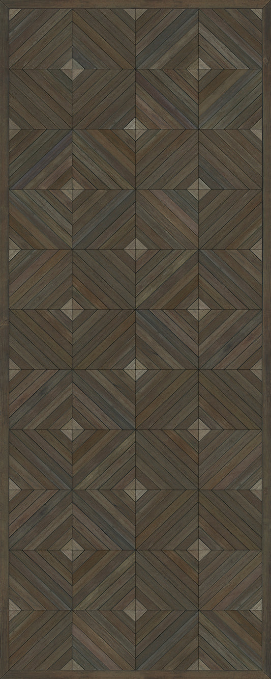 Artisanry - School of Thought - Close your eyes and think 36x90 Vinyl Floorcloth