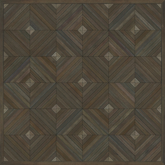 Artisanry - School of Thought - Close your eyes and think 36x36 Vinyl Floorcloth