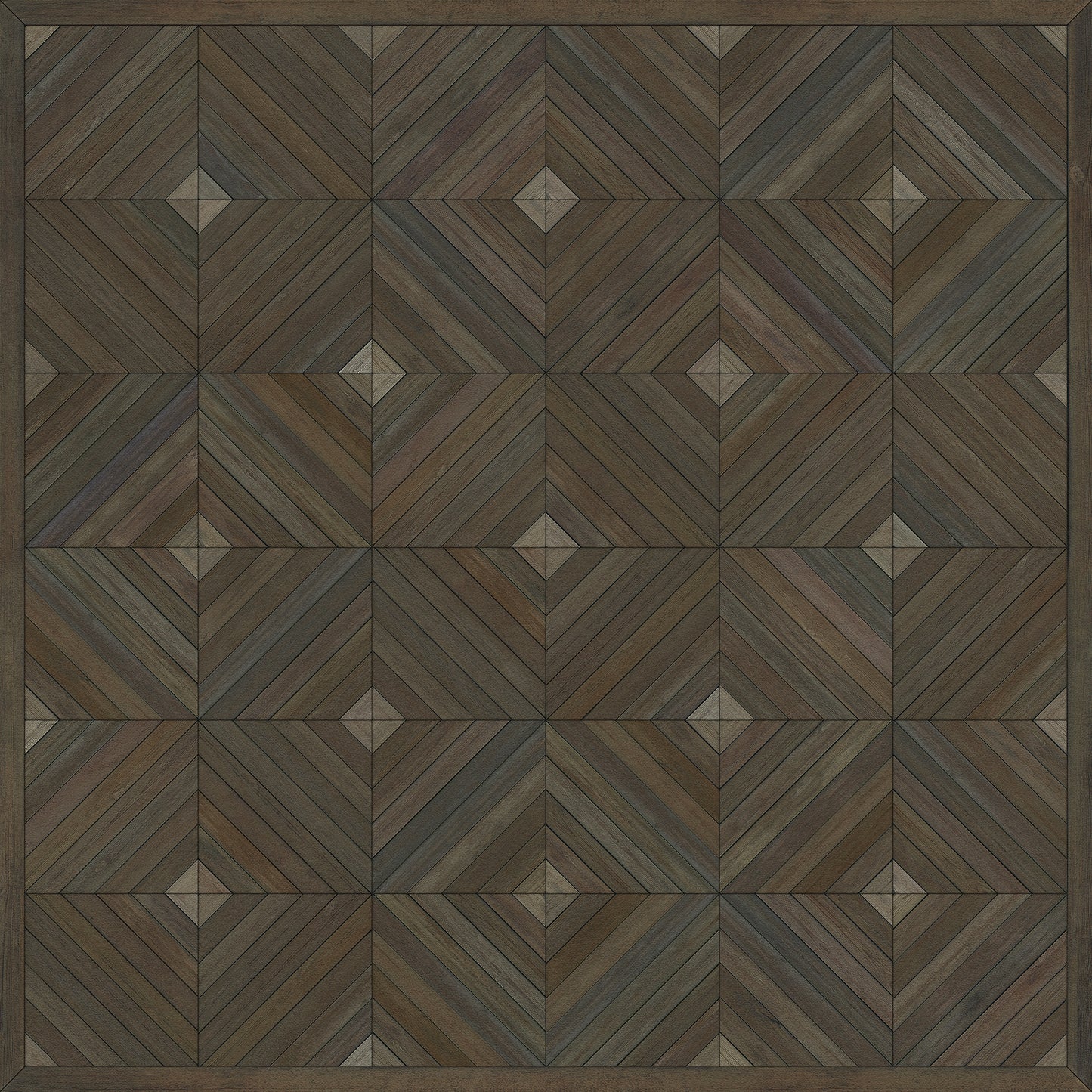 Artisanry - School of Thought - Close your eyes and think 48x48 Vinyl Floorcloth