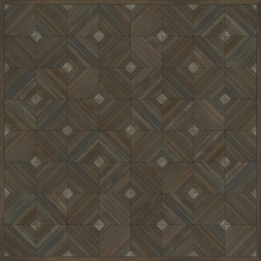 Artisanry - School of Thought - Close your eyes and think 72x72 Vinyl Floorcloth
