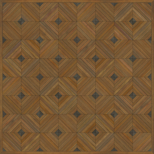 Artisanry - School of Thought - So many books 60x60 Vintage Vinyl Floorcloth