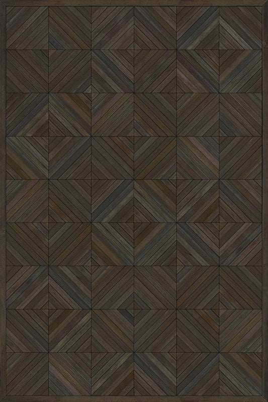 Artisanry - School of Thought - So to Speak 20x30 Vintage Vinyl Floorcloth