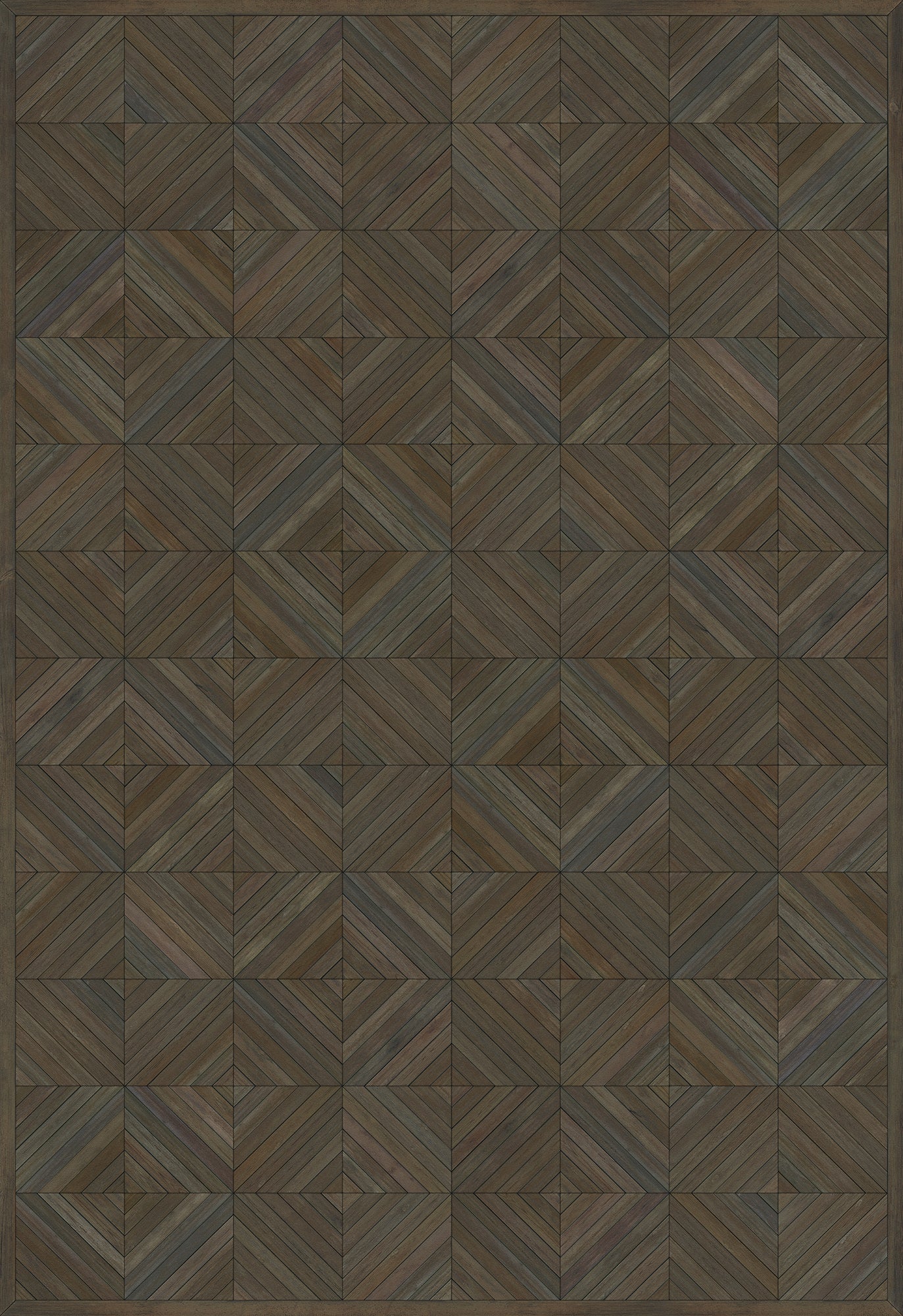 Artisanry - School of Thought - So to Speak 70x102 Vintage Vinyl Floorcloth