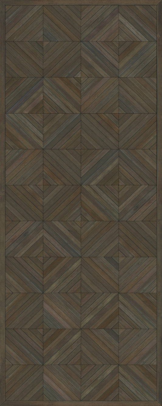 Artisanry - School of Thought - So to Speak 36x90 Vintage Vinyl Floorcloth