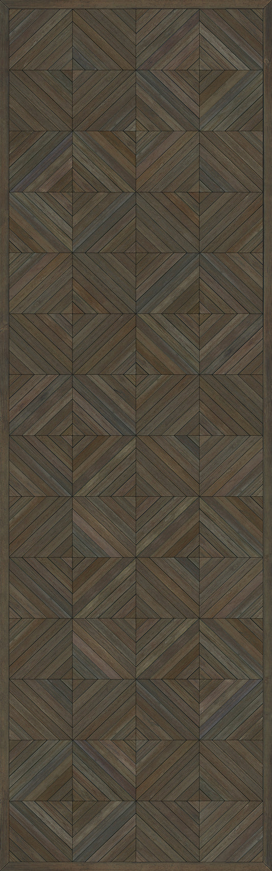 Artisanry - School of Thought - So to Speak 36x115 Vintage Vinyl Floorcloth