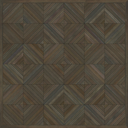 Artisanry - School of Thought - So to Speak 36x36 Vintage Vinyl Floorcloth