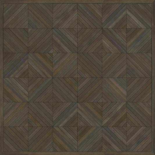 Artisanry - School of Thought - So to Speak 48x48 Vintage Vinyl Floorcloth