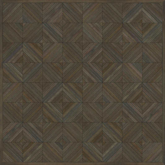 Artisanry - School of Thought - So to Speak 60x60 Vintage Vinyl Floorcloth