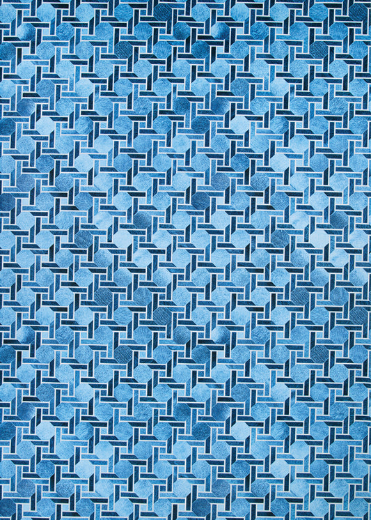 Couristan Prairie Solstice Marine Blue Rug 7'6" x 10'