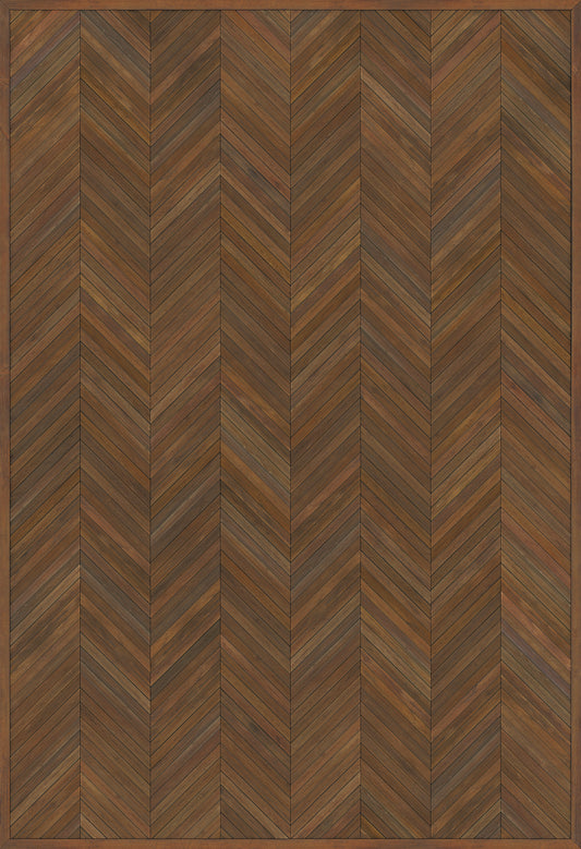 Artisanry - The Legacy - Hand and Brain 52x76 Vintage Vinyl Floorcloth