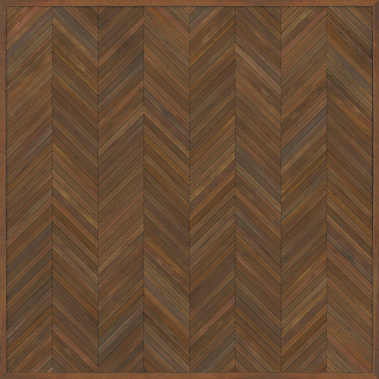 Artisanry - The Legacy - Hand and Brain 72x72 Vintage Vinyl Floorcloth