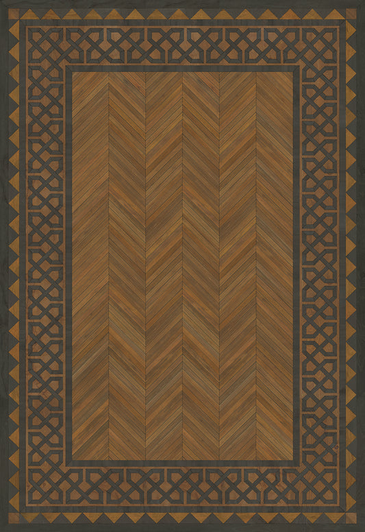 Artisanry - University - Cambridge 70x102 Vintage Vinyl Floorcloth